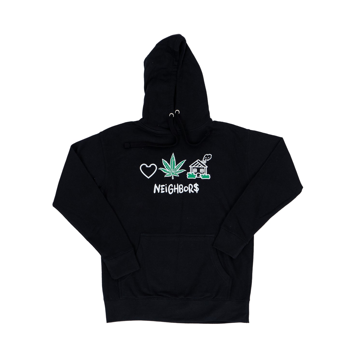 'LOVE, PEACE, HAPPiNE$$' HOODY