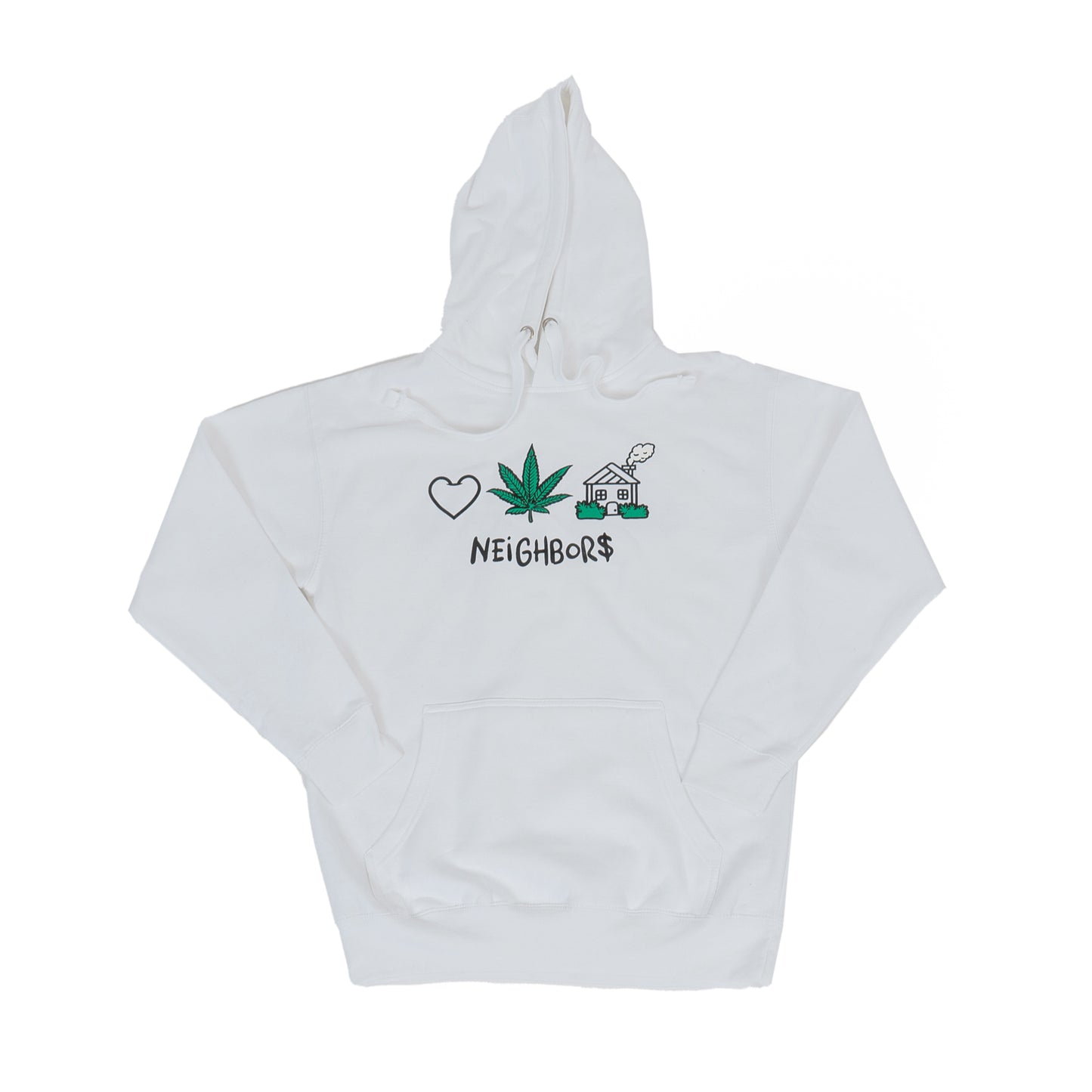 'LOVE, PEACE, HAPPiNE$$' HOODY