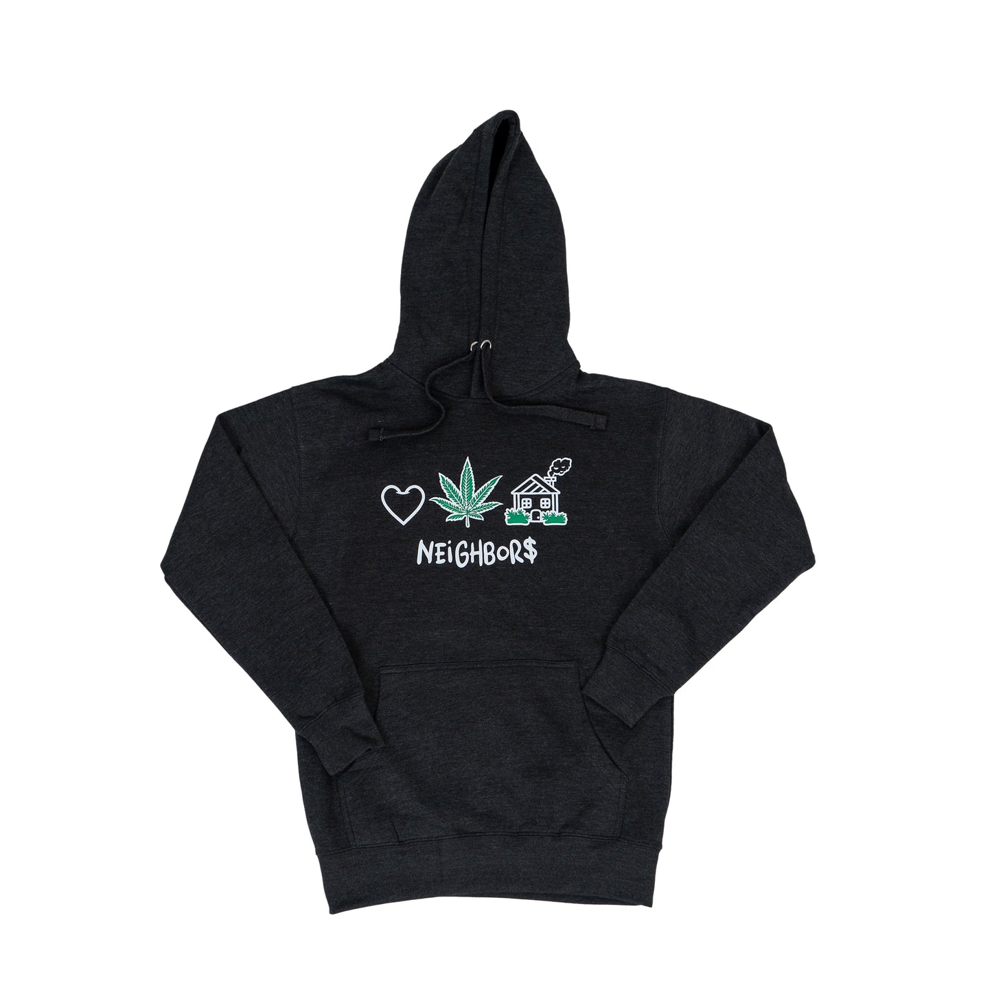 'LOVE, PEACE, HAPPiNE$$' HOODY